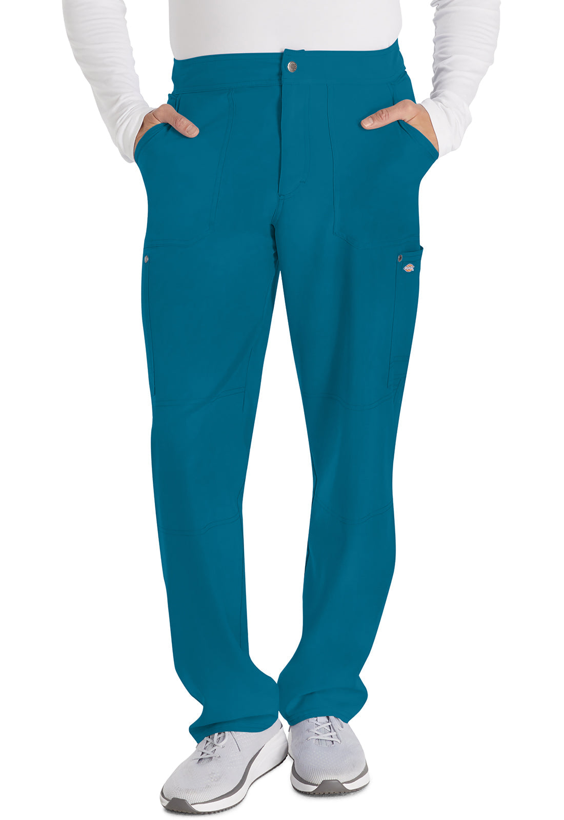 Men's Men's Mid Rise Zip Fly Straight Leg Pant - Caribbean Blue